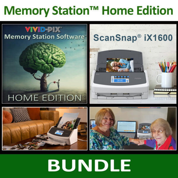 Memory Station Home Edition Fast Photo iX1600 Scanner Bundle